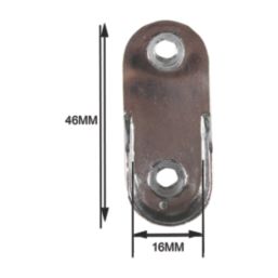 Essentials Oval Rail End Sockets Polished Stainless Steel 30mm 2 Pack