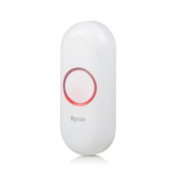 Byron DBY-22314UK Plug-In & Battery-Powered Wireless Doorbell Kit White 3 Piece Set