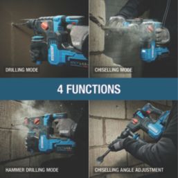 Erbauer ERI1078SDS 2.72kg 18V Li-Ion EXT Brushless Cordless SDS Plus Drill - Bare