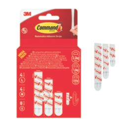 Command Self-Adhesive Removable Refill Strips Assorted 16 Piece Set