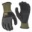 DEWALT Nylon Sandy Nitrile Coated Gloves Grey Large