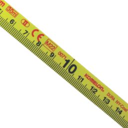 Komelon Unigrip Long Steel 30m Tape Measure