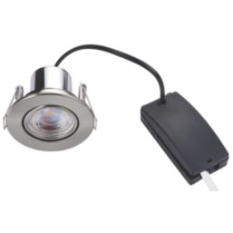 LAP Cosmoseco Tilt  Fire Rated LED Contractor Downlights Satin Nickel 5.8W 450lm 10 Pack