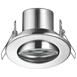 LAP Cosmoseco Tilt  Fire Rated LED Contractor Downlights Satin Nickel 5.8W 450lm 10 Pack