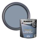 Ronseal 2.5Ltr Steel Blue Satin Heavy Duty Garage Floor Paint