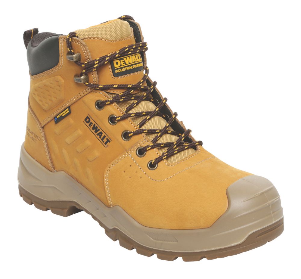 DEWALT Mentor Size 10 Honey Waterproof Steel Toe Cap Safety Boots