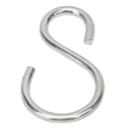 Essentials S-Hooks Stainless Steel 75 x 5mm 2 Pack