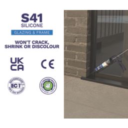 Bostik  Window & Door Frame Silicone Sealant Clear 310ml