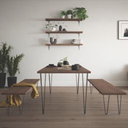 Rothley 3-Pin Hairpin Worktop Leg Gun Metal 710mm