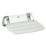 Mira Wall Mounted Shower Seat White/Chrome