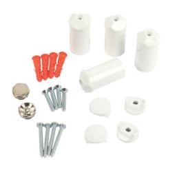 Kudox 30mm x 70mm White Radiator Bracket Kit