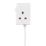 Masterplug 13A 3-Gang Unswitched  Extension Lead + 2.1A 2-Outlet Type A & C USB Charger White 2m