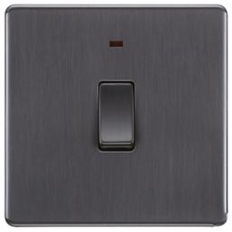 LAP  20A 1-Gang DP Boiler Switch Slate Grey with LED
