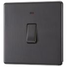 LAP  20A 1-Gang DP Boiler Switch Slate Grey with LED