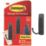Command Matte Black Self-Adhesive Large Double Hook 2 Pack