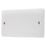 Vimark Pro 2-Gang Blanking Plate White