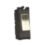 Varilight PowerGrid 10AX Grid Intermediate Switch Brushed Steel with Colour-Matched Inserts