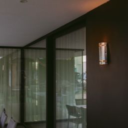 Lutec Ran Outdoor Wall Light Galvanised Steel