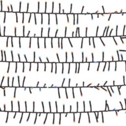 1000 LED Indoor & Outdoor Multi Colour Cluster Christmas Lights