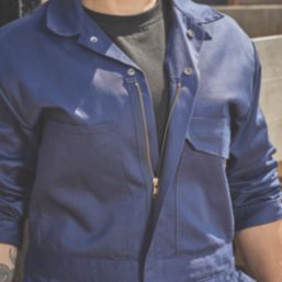 Site Betoia Womens Stretch Coveralls Blue Size 10 28" L