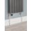 Flomasta  1/2" x 15mm Black/Chrome Straight & L/S Modern Thermostatic Radiator Valve & Lockshield