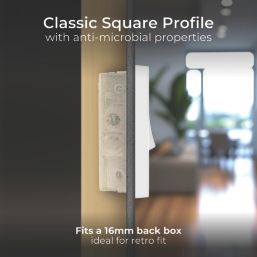 British General 900 Series 20A 16AX 1-Gang 2-Way Light Switches  White  5 Pack