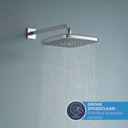 Grohe Precision 250 Square HP Rear-Fed Concealed Chrome Thermostatic Shower System