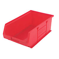 TC4 Semi-Open-Fronted Storage Bins Red 10 Pack