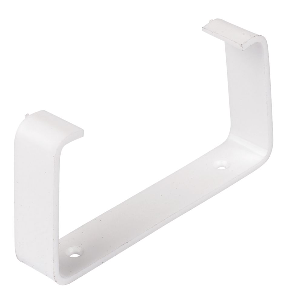 Manrose Rectangular Flat Channel Clips White 100mm 2 Pack - Screwfix