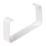 Manrose Rectangular Flat Channel Clips White 100mm 2 Pack