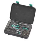 Wera 8100 SA 2 Zyklop Speed 1/4" Drive Ratchet & Socket Set 42 Pcs