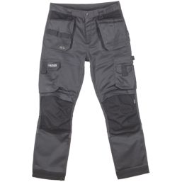 Apache ATS 3D Stretch Work Trousers Black/Grey 30" W 31" L