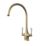 ETAL Oswald Dual Lever Kitchen Mixer Brushed Brass