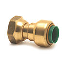 Tectite Classic T62 Brass Push-Fit Straight Tap Connector 3/4" x 3/4"
