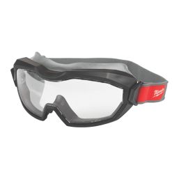Milwaukee Non-Vented High-Profile Clear Safety Goggles