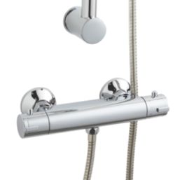 Highlife Bathrooms Tolsta Cool Touch Rear-Fed Exposed Chrome Thermostatic Shower