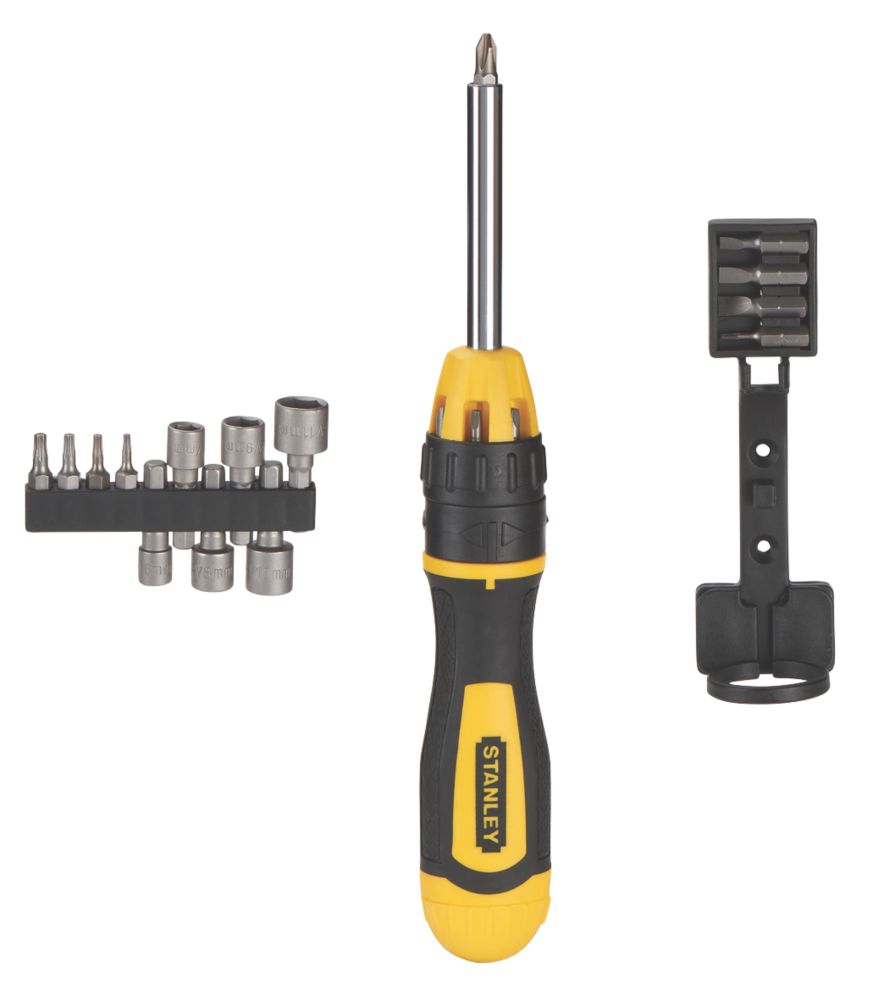 Stanley Ratchet Screwdriver Bit Set 21 Pieces Screwfix