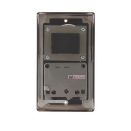 LAP  2-Gang Dual Voltage Shaver Socket 115 / 230V Polished Chrome with Black Inserts