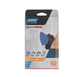 Norton   180 Grit Mesh Wood, Plaster, Plasterboard & Paint Sanding Sheets 180mm x 150mm 5 Pack