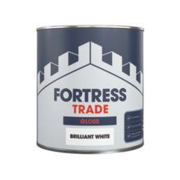 Fortress Trade 1Ltr White Gloss Water-Based Trim Paint