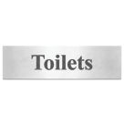 Essentials Toilets Sign 50mm x 200mm