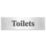 Essentials Toilets Sign 50mm x 200mm