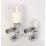 Myson TRV2PAK 15mm x 1/2" Chrome Angled Standard Thermostatic Radiator Valve & Lockshield