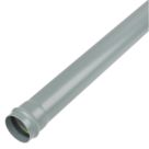 FloPlast  Push-Fit Single Socket Soil Pipe Grey 110mm x 1m