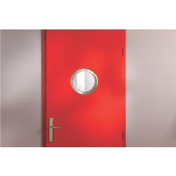 Mottez Round Porthole Vision Panel 260mm Brushed & Polished Steel
