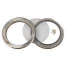 Mottez Round Porthole Vision Panel 260mm Brushed & Polished Steel