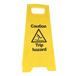 Caution Trip Hazard A-Frame Safety Sign 600mm x 290mm