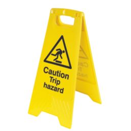 Caution Trip Hazard A-Frame Safety Sign 600mm x 290mm