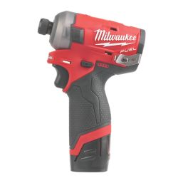 Milwaukee M12FQID-202X 12V 2 x 2.0Ah Li-Ion RedLithium Brushless Cordless Impact Driver