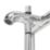 Swirl Melba Chrome 185mm Deck Mounted Dual Control Manual Shower Mixer Tap